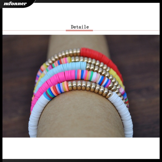 Set 5 Vòng Đeo Tay Chuỗi Hạt Phong Cách Boho Thời Trang Cho Nữ