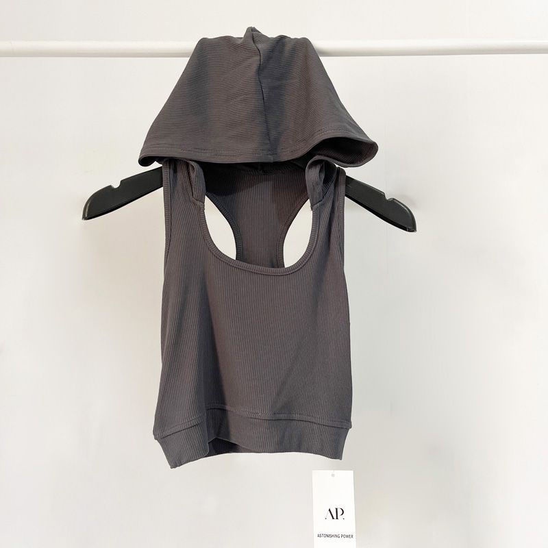 Áo Hoodie Không Tay Lưng Cao Thời Trang Mùa Hè Dành Cho Nữ
