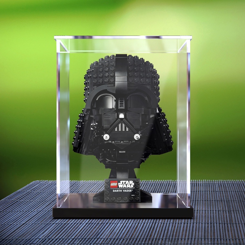 Hộp trưng bày Acrylic Lego 75304 Mũ bảo hiểm Darth Vader Lắp ráp Khối xây dựng Hộp trong suốt Vỏ mô 
