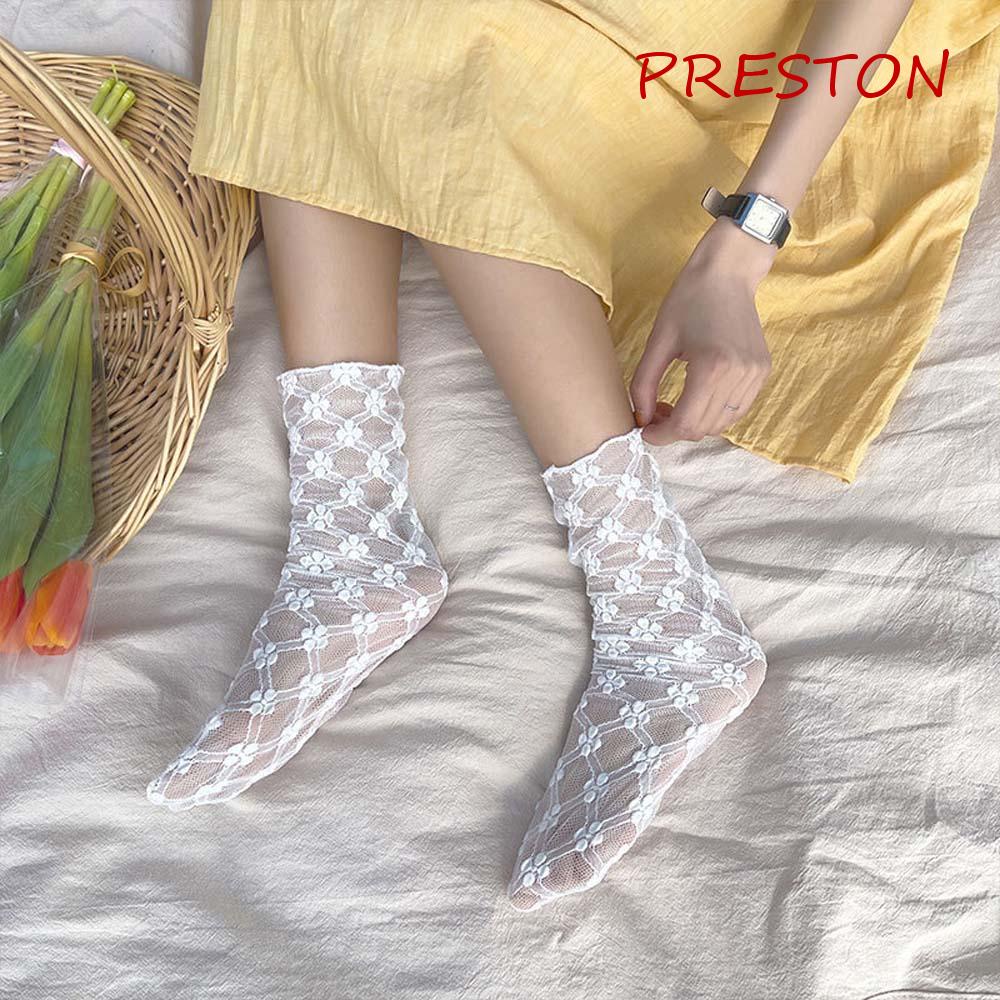 Vớ Lưới Phối Ren Hoa Dễ Thương Dành Cho Nữ