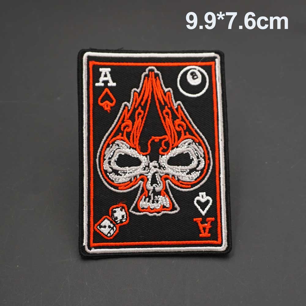 Miếng Dán 3D Mini Thêu Hình Đầu Lâu AJ32 Cá Tính Trang Trí Ba Lô / Huy Hiệu / Băng Cánh Tay / Áo Khoác Jean