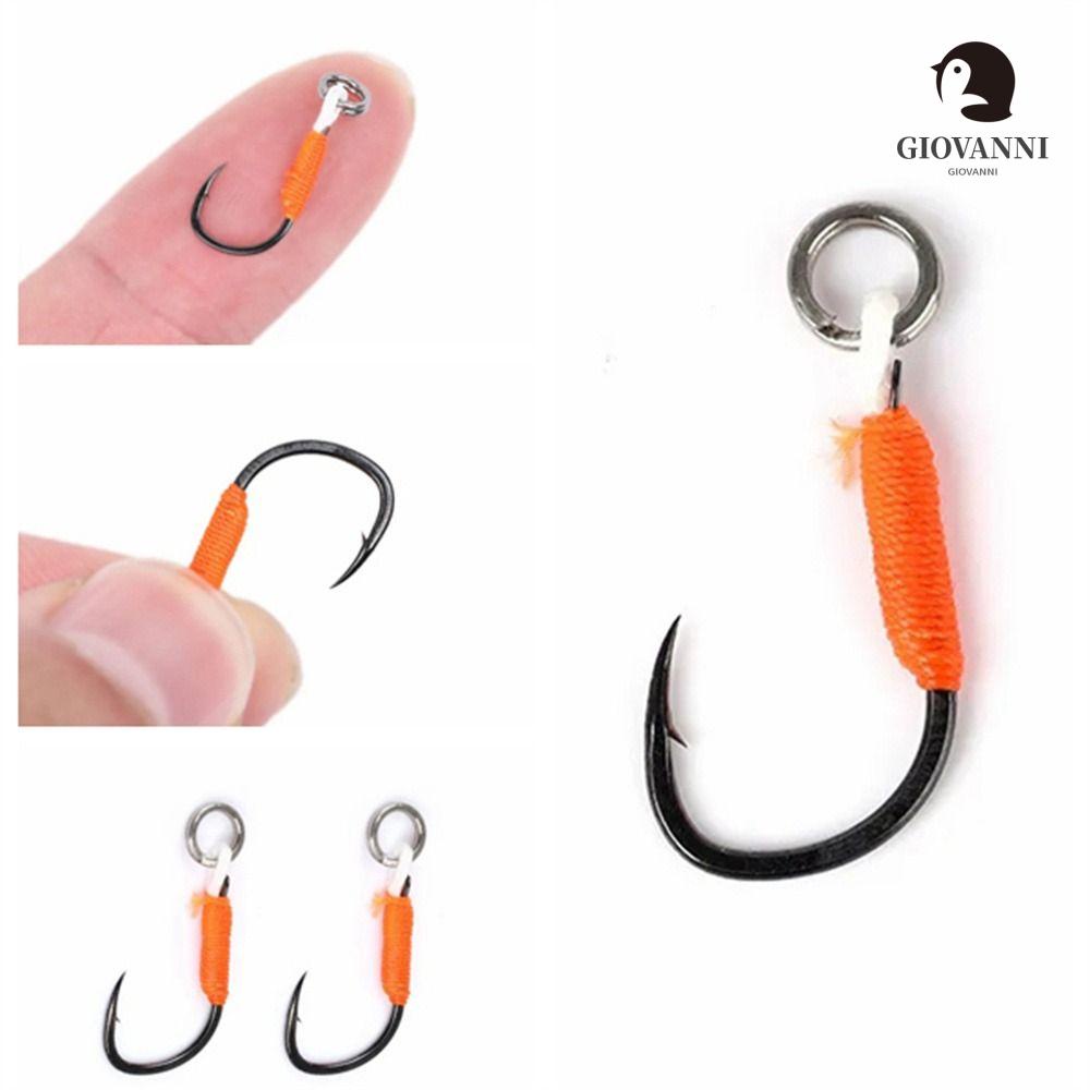 Giovanni Set 10 Lưỡi Câu Cá Bằng Thép Cacbon Chất Lượng Cao