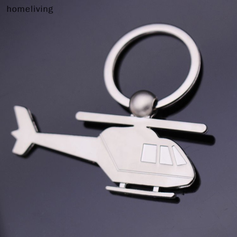 Móc Khóa Hình Máy Bay Bằng Thép Không Gỉ Sáng Tạo