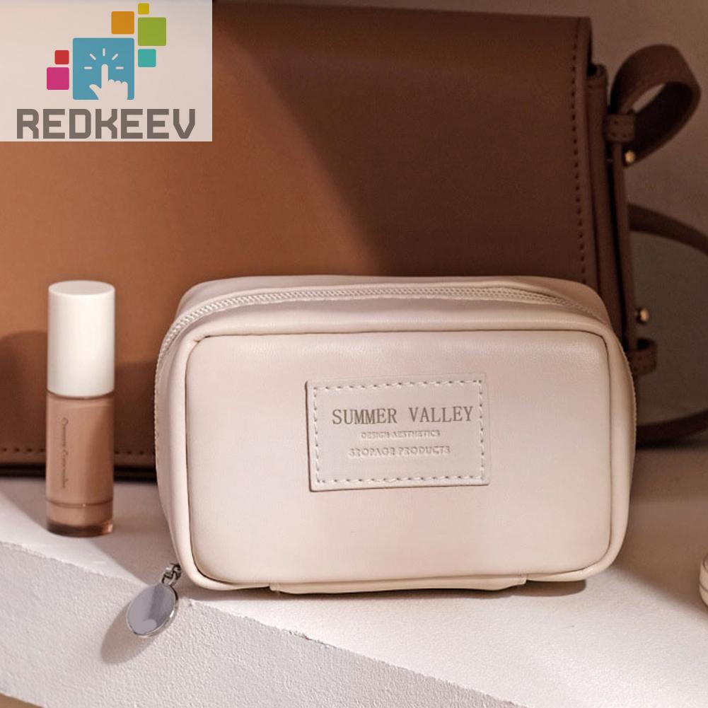 Túi Da PU Đựng Mỹ Phẩm Sức Chứa Lớn Tiện Dụng Cho Nữ