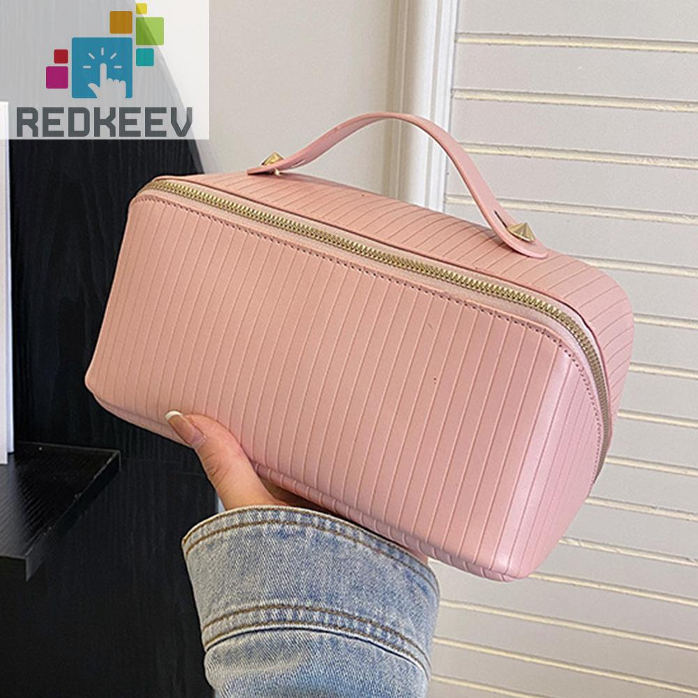 Túi Da PU Đựng Mỹ Phẩm Trang Điểm Sức Chứa Lớn Tiện Dụng