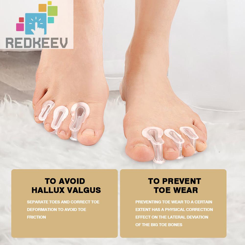 Dụng Cụ Bảo Vệ Ngón Chân Hai Lỗ Hình Chữ A Co Giãn Chống Mài Mòn