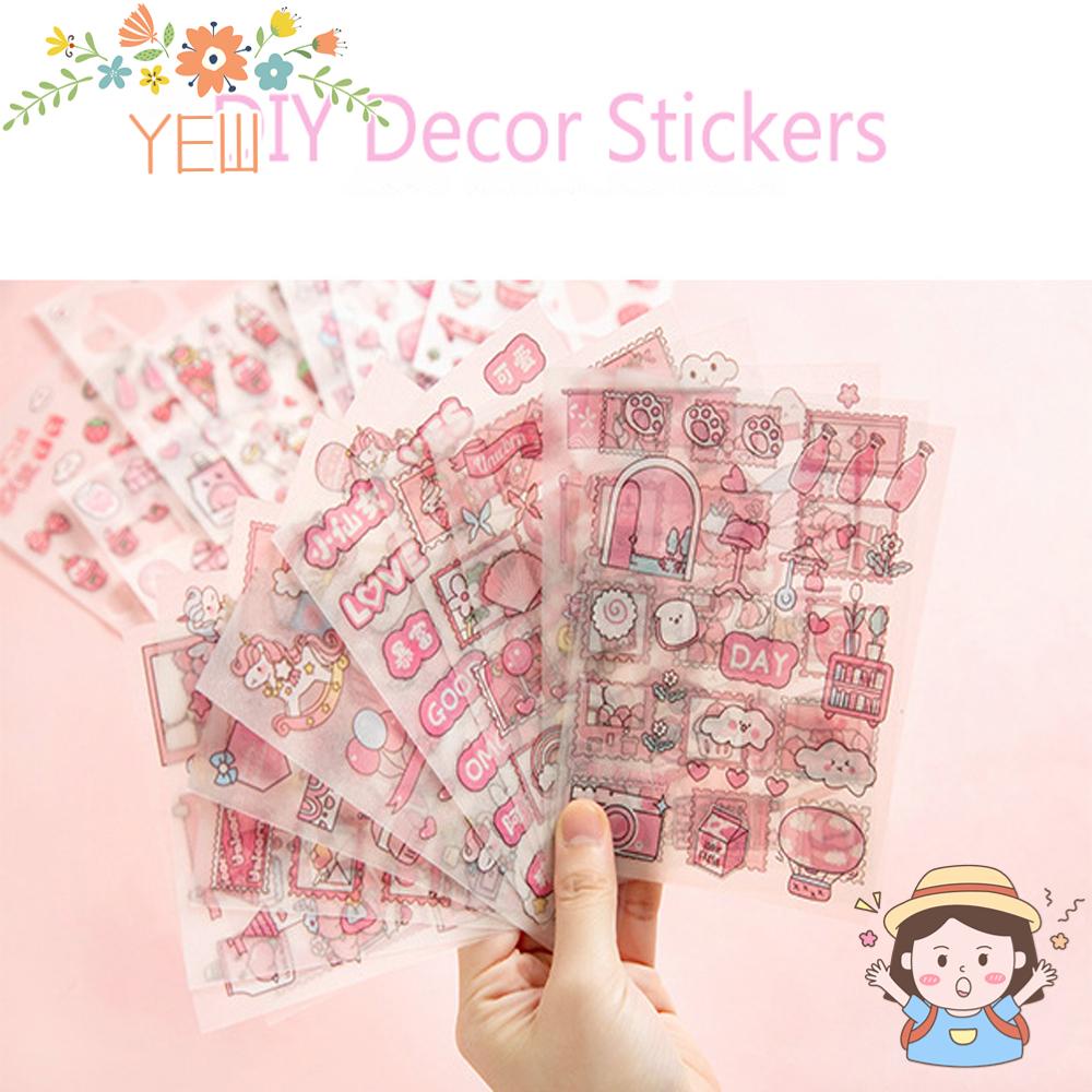 Set 4 Tấm Hình Động Vật Hoạt Hình Sáng Tạo Trang Trí