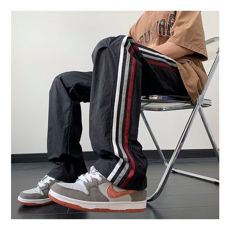 Quần Dài Bằng Nylon Mỏng Mềm Mại Khô Nhanh Phong Cách Đường Phố Mỹ