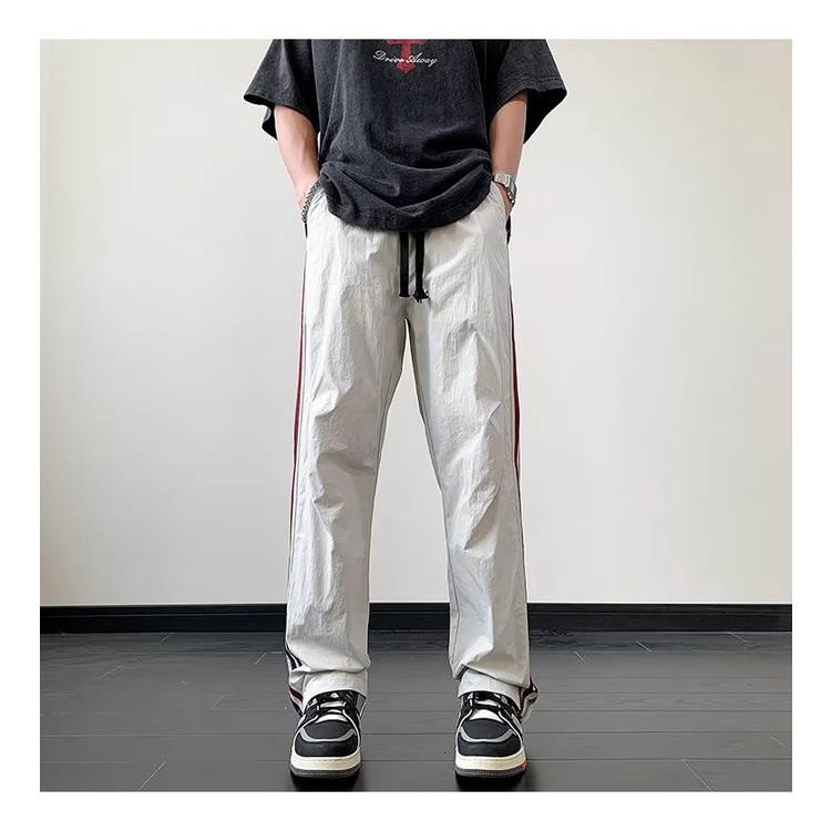 Quần Dài Bằng Nylon Mỏng Mềm Mại Khô Nhanh Phong Cách Đường Phố Mỹ