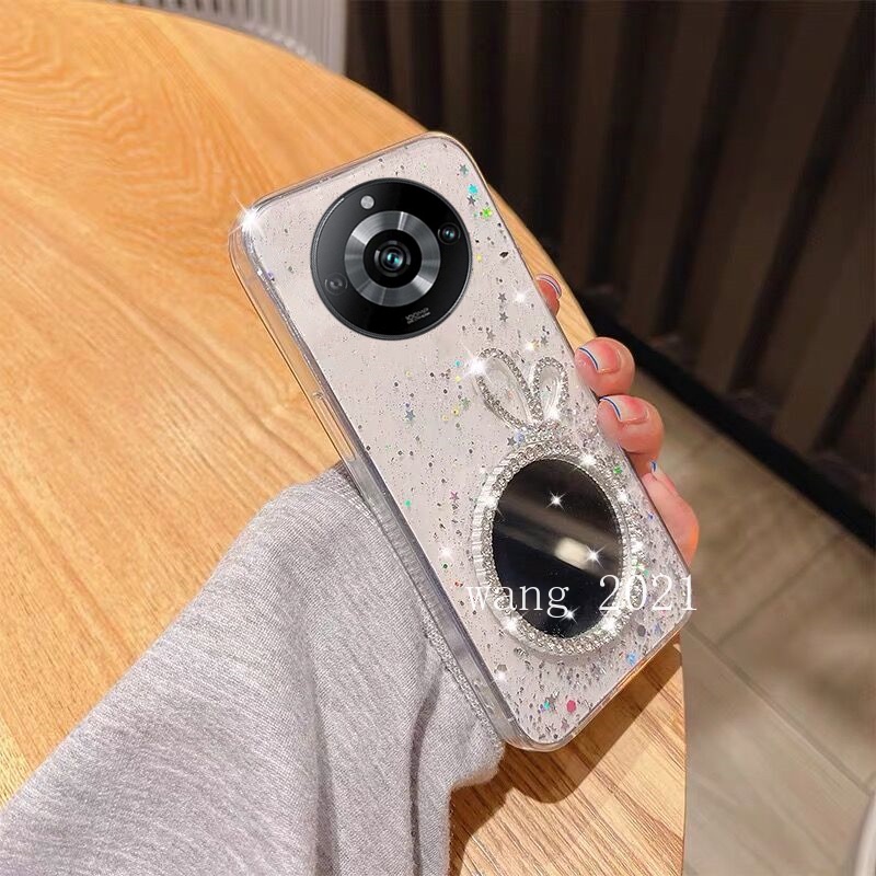 Ốp Điện Thoại Mềm Có Gương Trang Điểm Hình Vương Miện Cho Realme11 Pro Realme 11 Pro + Plus 5G 2023 Realme 11 Pro 5G
