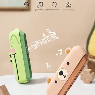 Kèn harmonica 16 lỗ bằng silicone đồ chơi âm nhạc cho bé