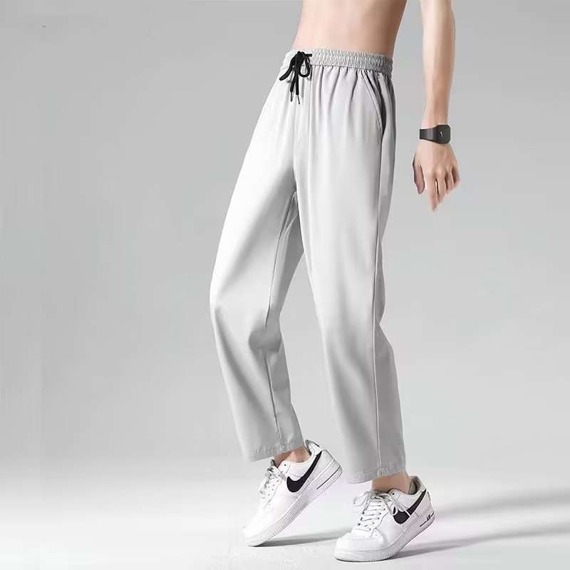 Quần Dài Dáng Rộng Phong Cách Thời Trang Đường Phố Mùa Hè Cho Nam Giới