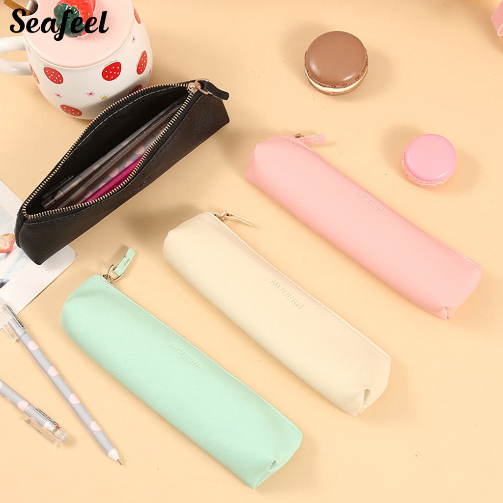 Túi Đựng Bút Chì Sức Chứa Lớn Có Khóa Kéo Sành Điệu Cho Nhà Ở / Văn Phòng