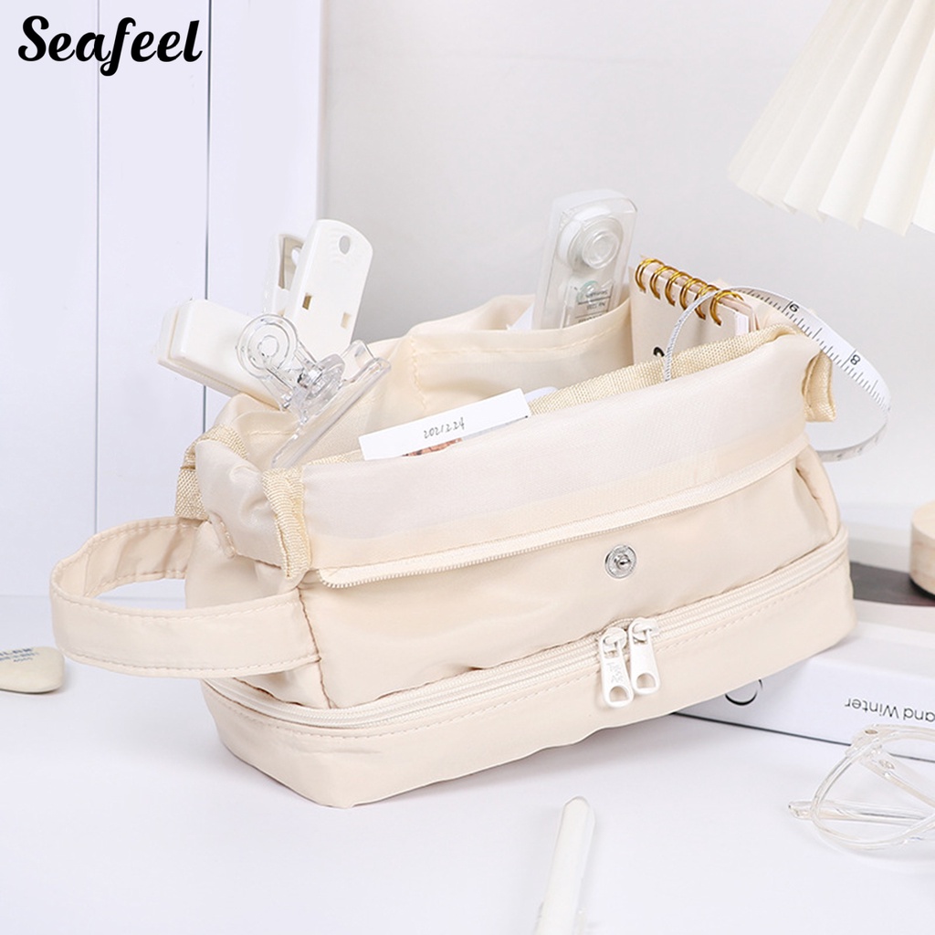 Túi Đựng Bút Chì Sức Chứa Lớn Có Tay Cầm Tiện Dụng