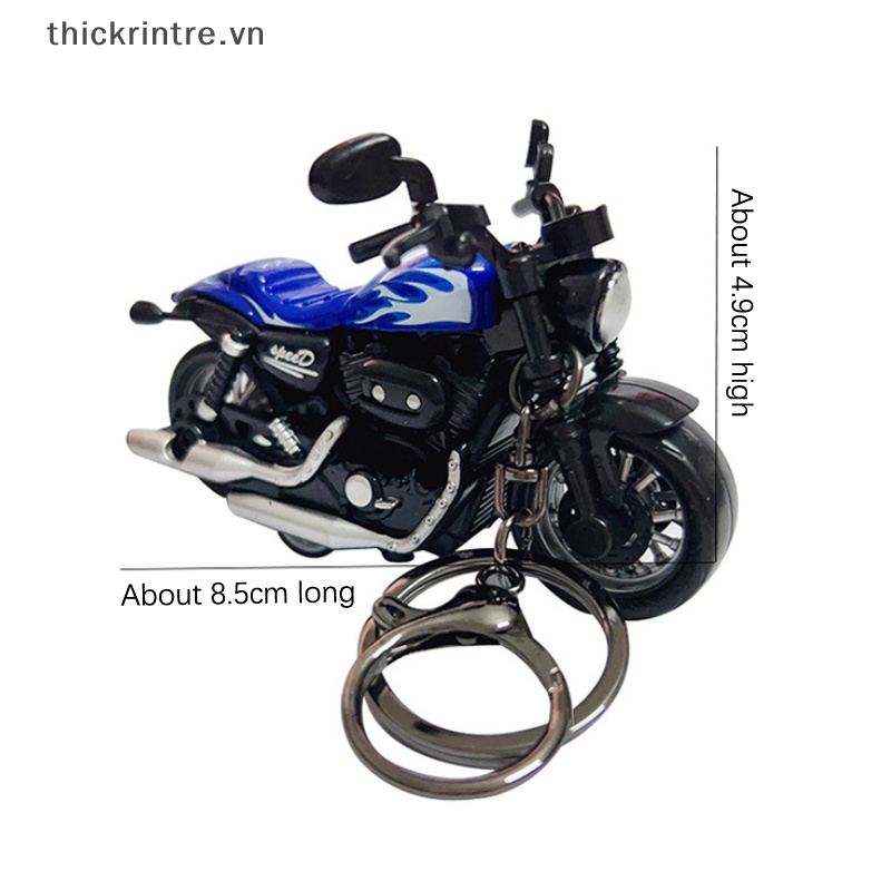 Móc Chìa Khóa Mini Hình Xe Mô Tô Hoạt Hình Phong Cách Hip Hop Sáng Tạo