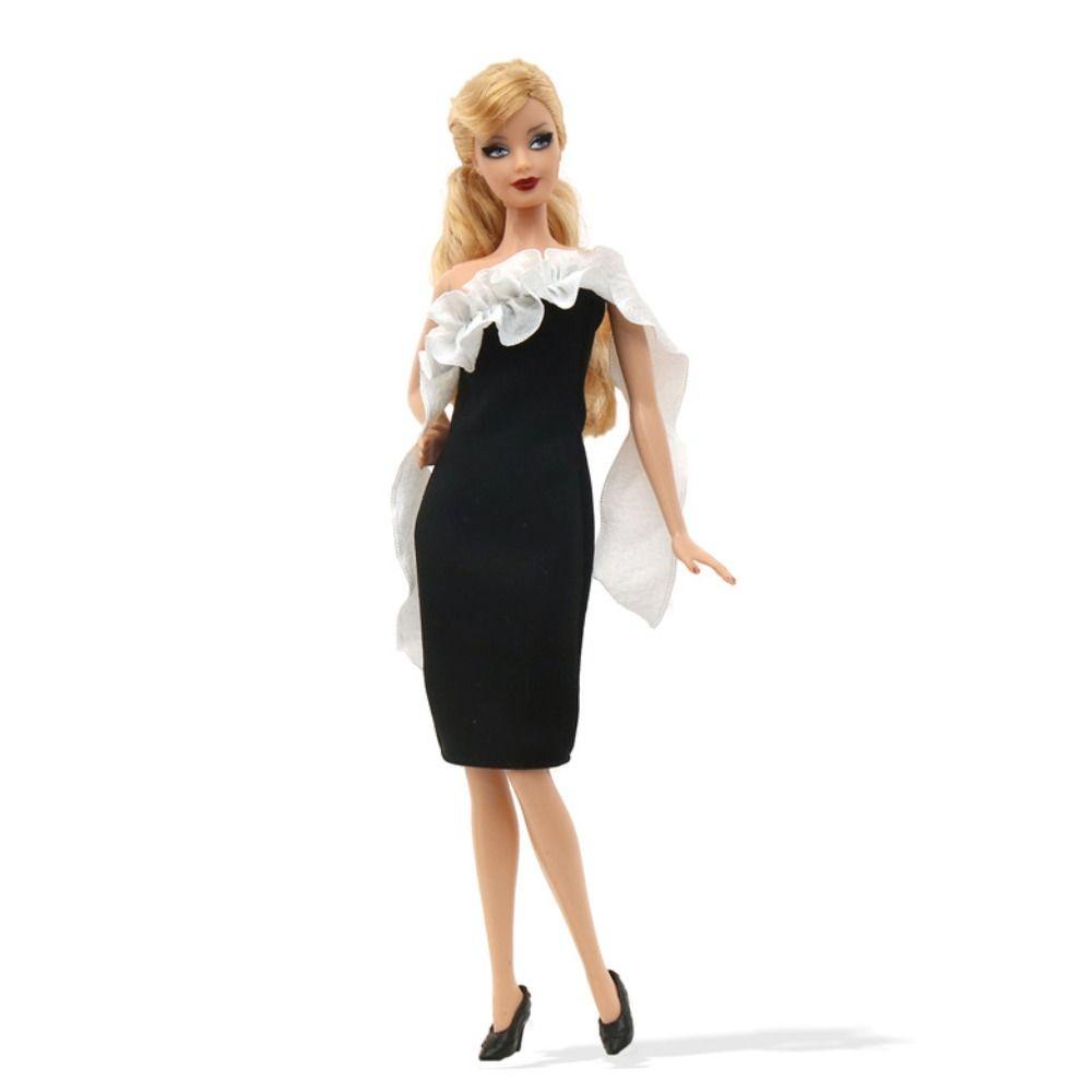 Đầm Ngắn 30cm Màu Cầu Vồng Thời Trang Cho Búp Bê Barbie