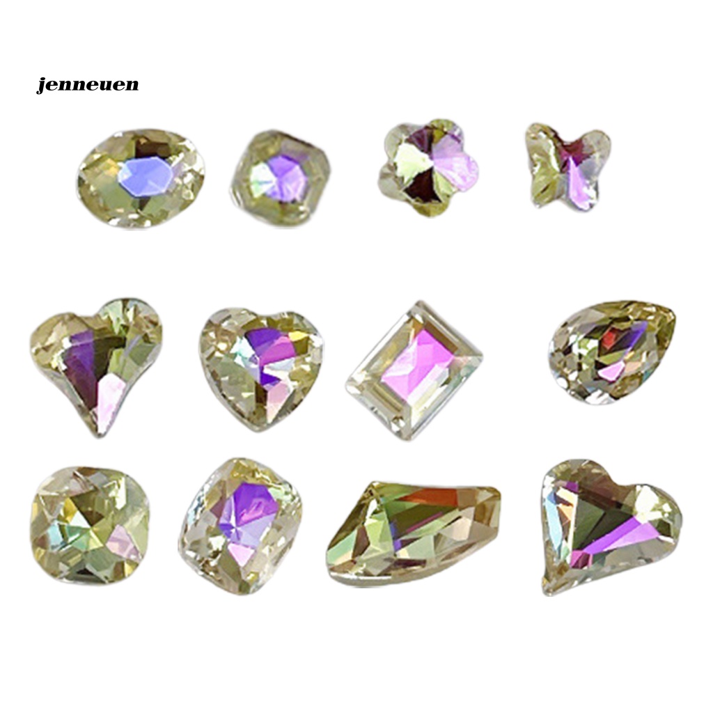 Jen Set 10 Tấm Bảng Rộng Sử Dụng Để Làm Móng Lấp Lánh Có Thể Sử Dụng Để Trang Trí Quần Áo / Điện Thoại / Laptop