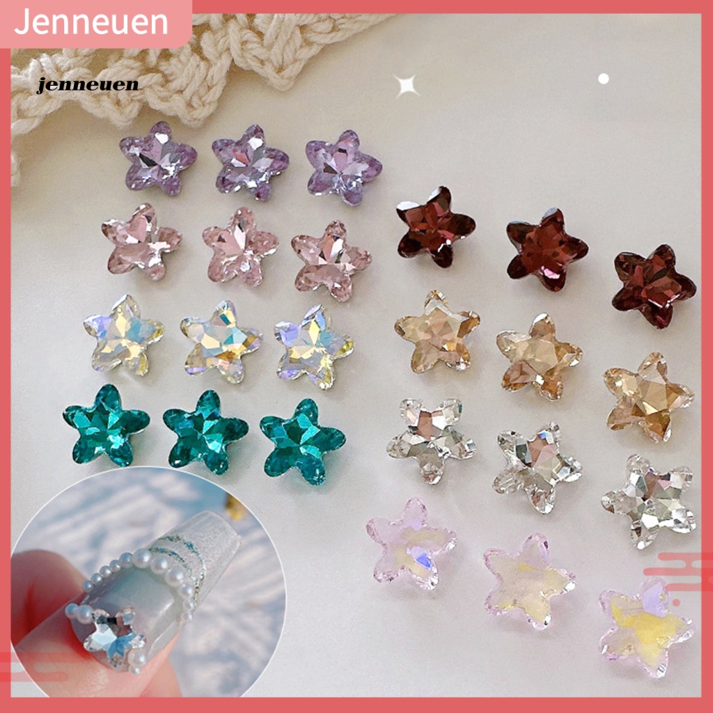 Set 10 Phụ Kiện Đá Đính Trang Trí Móng Tay Xinh Xắn Cho Nữ