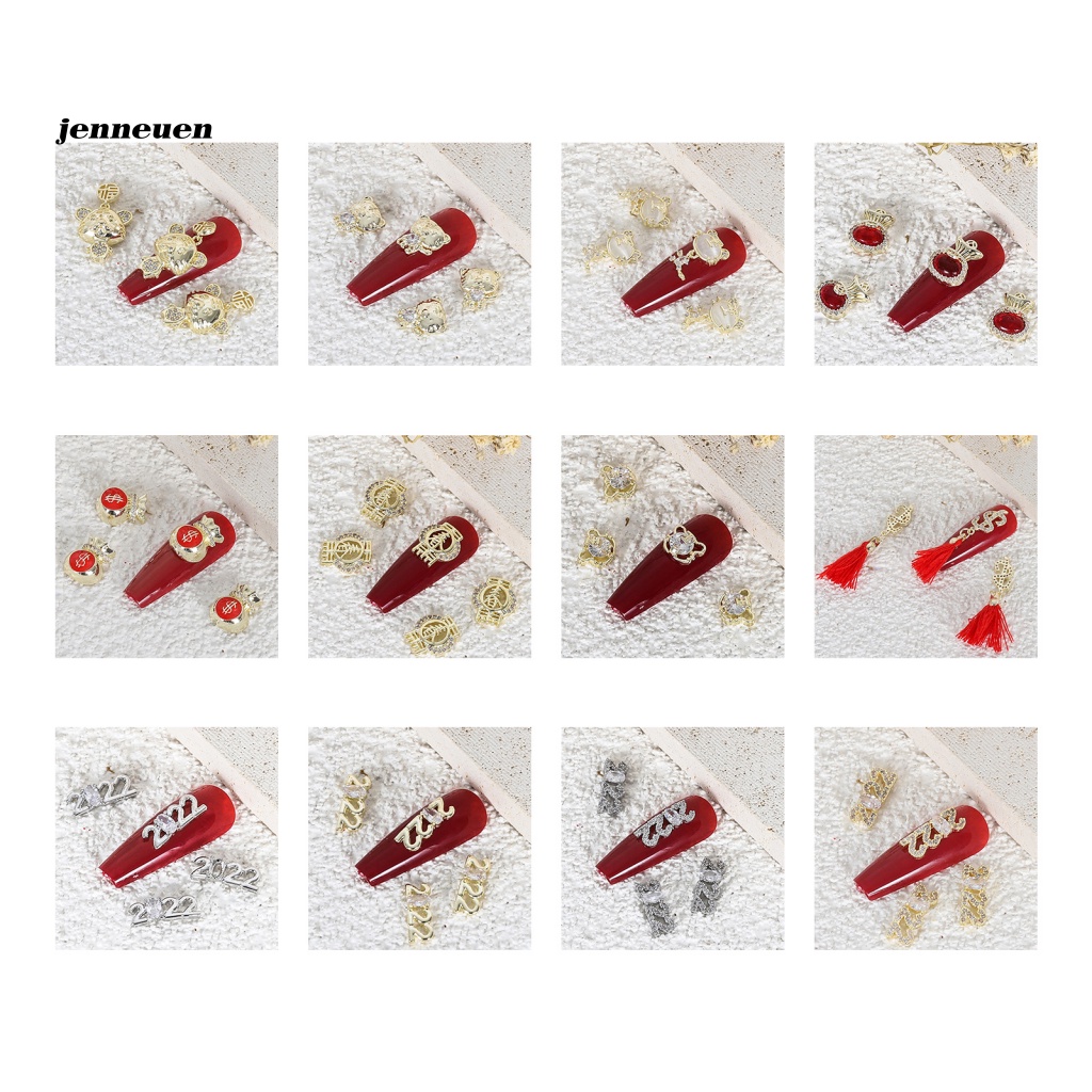 Hộp Phụ Kiện Trang Trí Móng Tay Sang Trọng 5g Dành Cho Năm Mới 2022