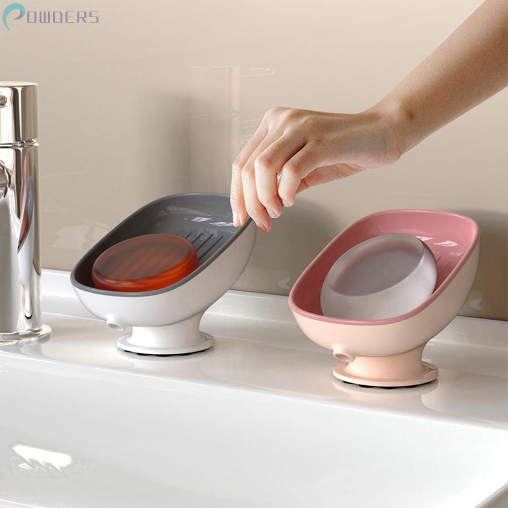 1 Giá Đỡ Xà Phòng Bằng Nhựa Màu Đỏ 8.6 * 8.8 * 13cm