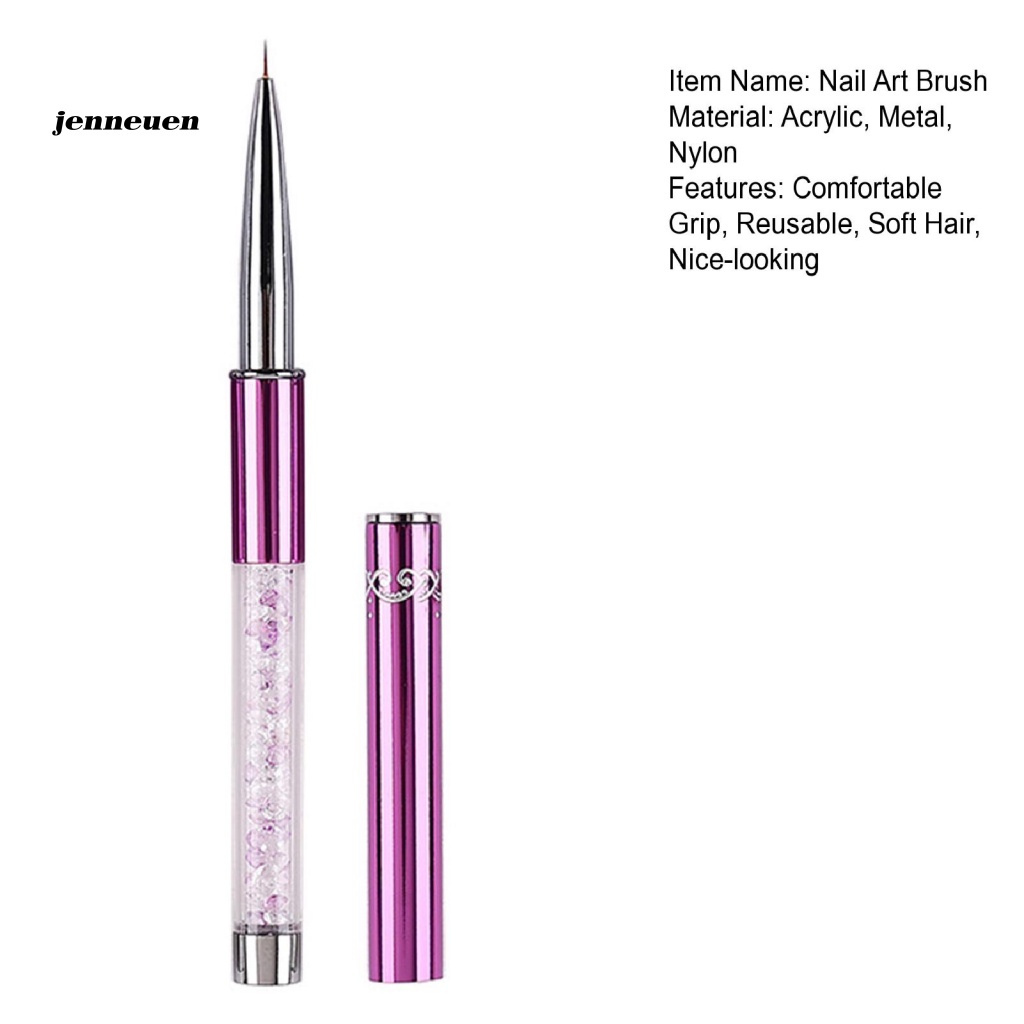 Jen Bút Vẽ Móng Nghệ Thuật Nhỏ Gọn Họa Tiết Chấm Bi Kẻ Sọc Sử Dụng Tại Nhà Kèm Vỏ Bọc