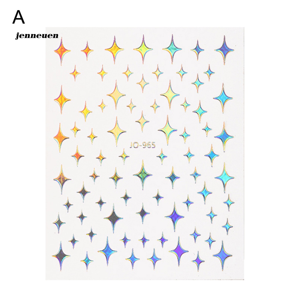 Miếng Dán Trang Trí Móng Tay Lấp Lánh Nhiều Màu Sắc