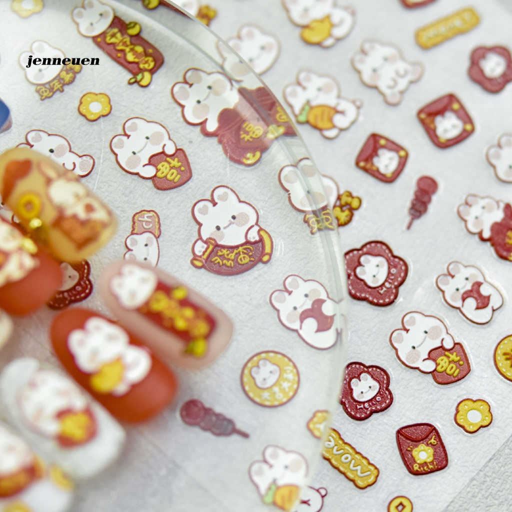 Miếng Dán Trang Trí Móng Tay Không Phai Tiện Dụng