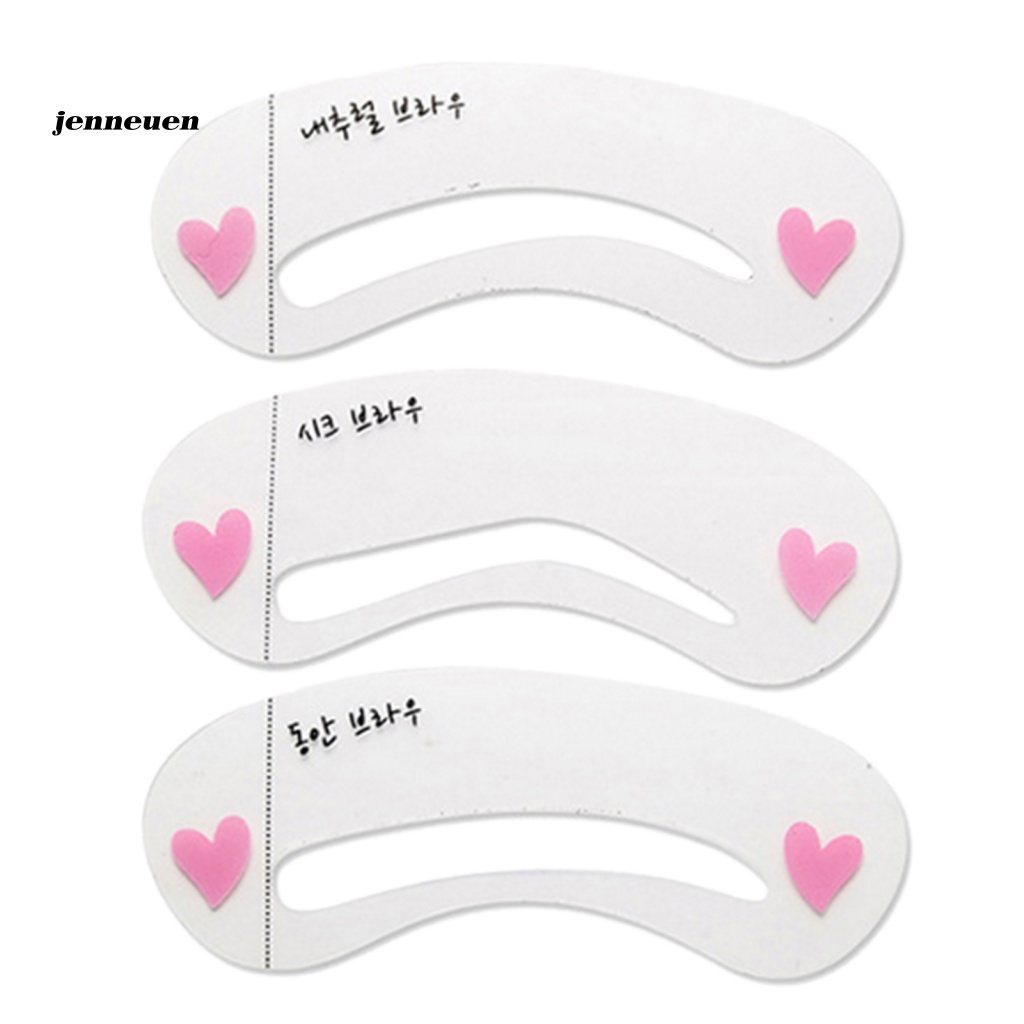 Set 3 Khuôn Kẻ Lông Mày Cổ Điển Dành Cho Trang Điểm Tại Nhà