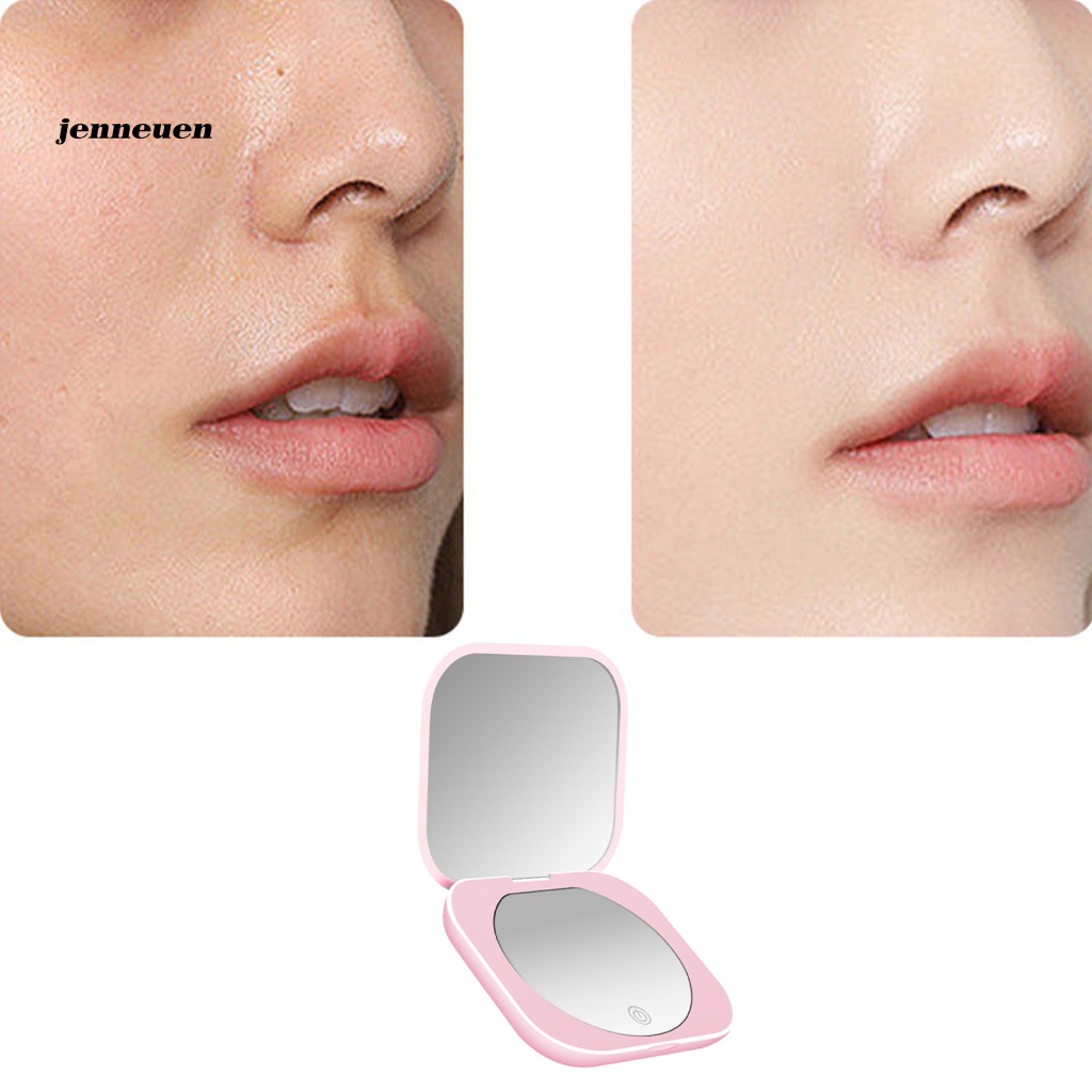 Gương Phóng Đại Mini Kèm Sạc USB Tiện Dụng Cho Nữ