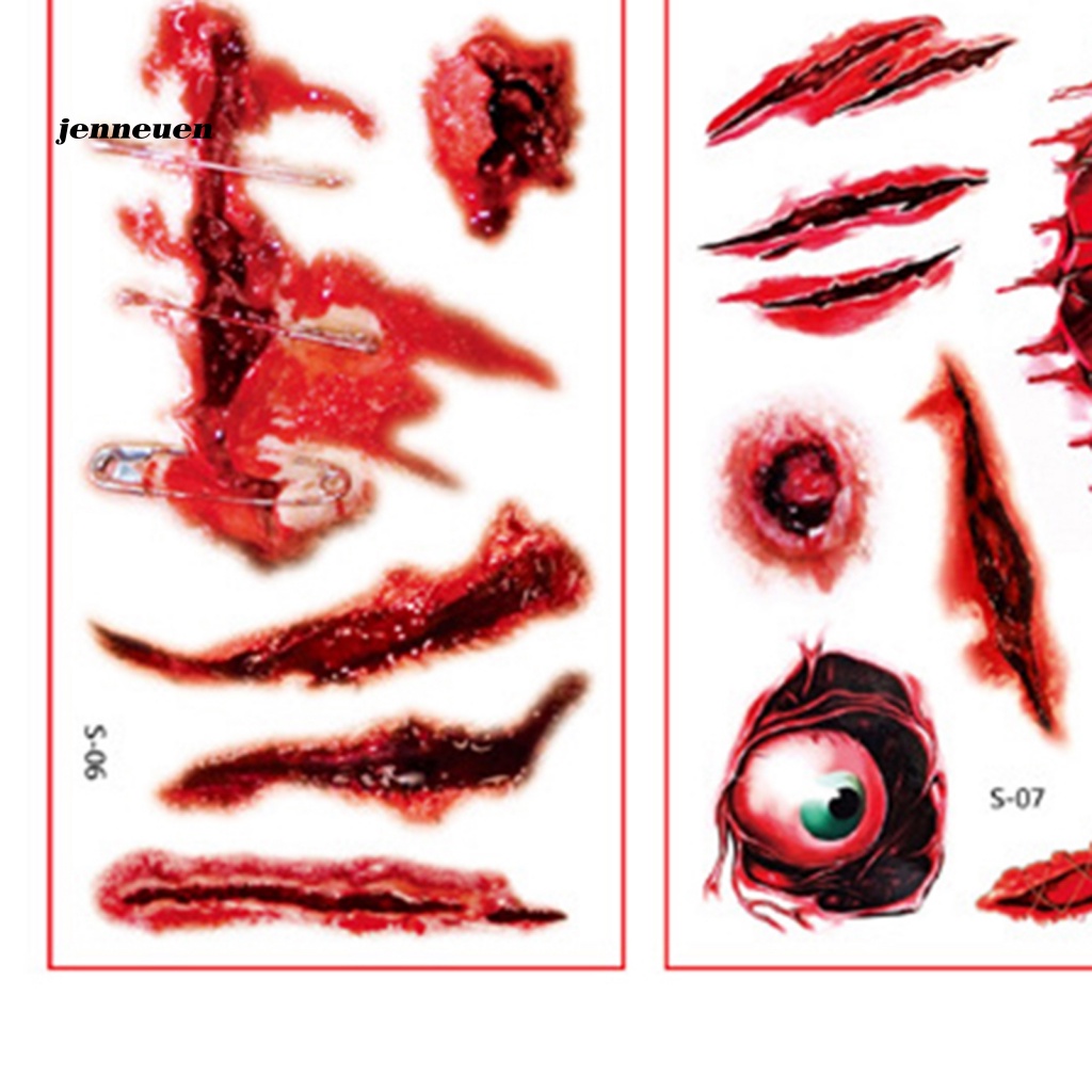 Jen Hình Xăm Dán Siêu Mỏng Chuyển Đổi Sẹo Cho Bữa Tiệc Terror Vết Thương Thú Vị