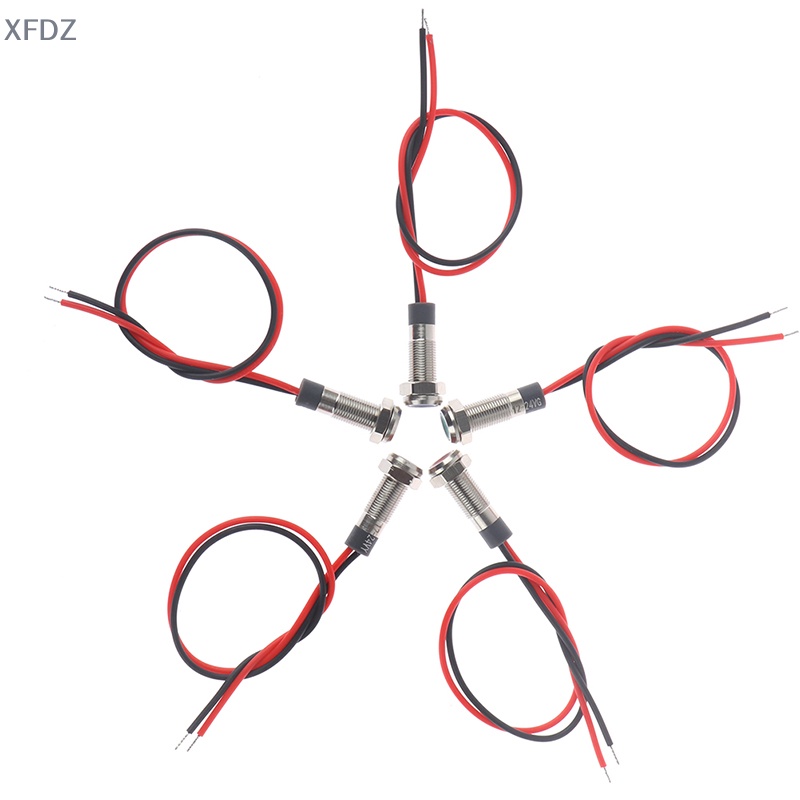 Đèn led Cảnh Báo Kim Loại P67 Chống Thấm Nước 6mm 3v 5v 6v 12v 24v 220v FD