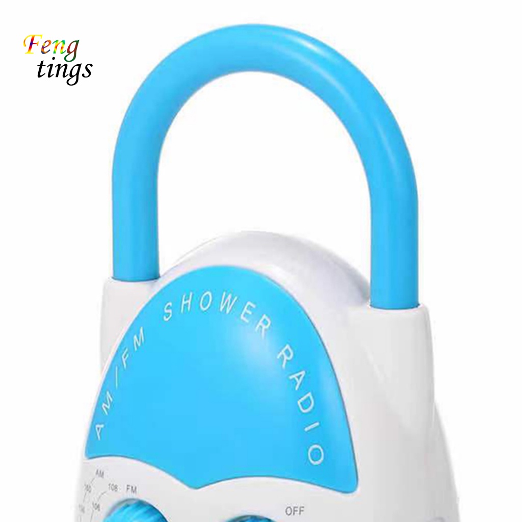 Đài Radio AM / FM Cầm Tay Điều Chỉnh Âm Lượng Mạnh Mẽ Chống Nước IPX4