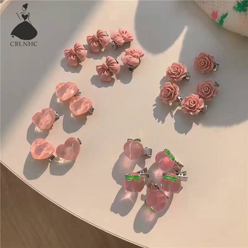 Kẹp Tóc Càng Cua Mini Hình Hoa / Trái Tim Dễ Thương Ngọt Ngào Cho Nữ vn