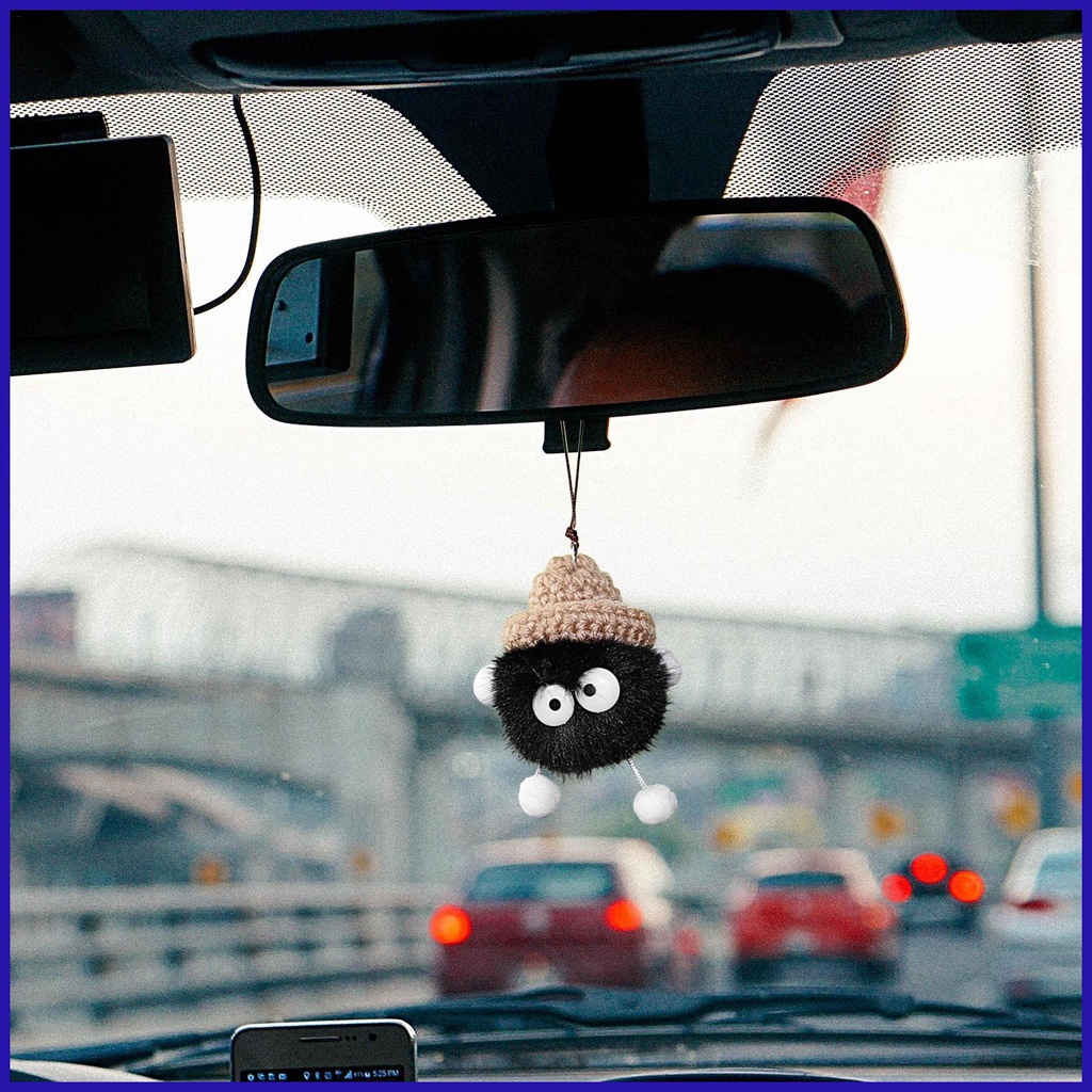 Búp Bê Hoạt Hình Nhồi Bông Mềm Mại Trang Trí Gương Chiếu Hậu Xe Hơi