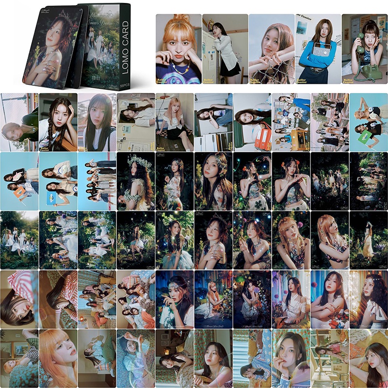 NMIXX Card Set 55 Tấm Thẻ Ảnh A Midsummer NMIXX's Dream Kpop Lomo Card Hình Nhóm Nhạc