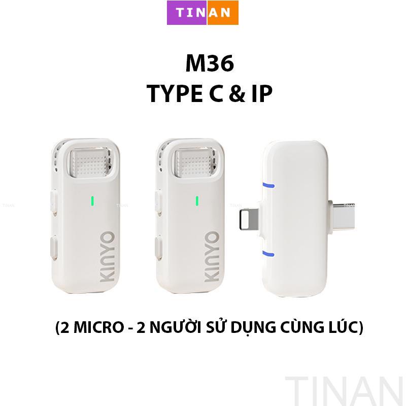 Micro Thu Âm Kẹp Áo Không Dây KINYO M36, Dùng Cho Điện Thoại iP, Android