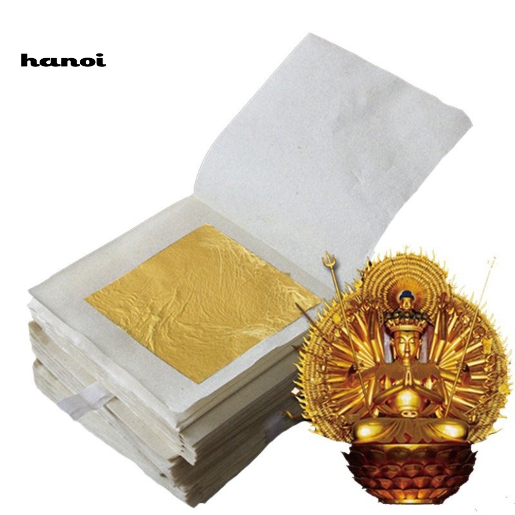 Set 10 Tấm Lá Vàng 24K Dùng Để Trang Trí Đa Năng Tiện Dụng