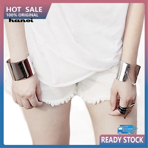 Vòng Tay Kim Loại Bản Rộng Phong Cách Punk Gothic Thời Trang Cho Nữ