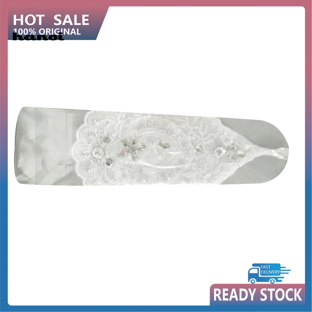 Găng Tay Hở Ngón Đính Hoa Ren Cho Cô Dâu Ngày Cưới