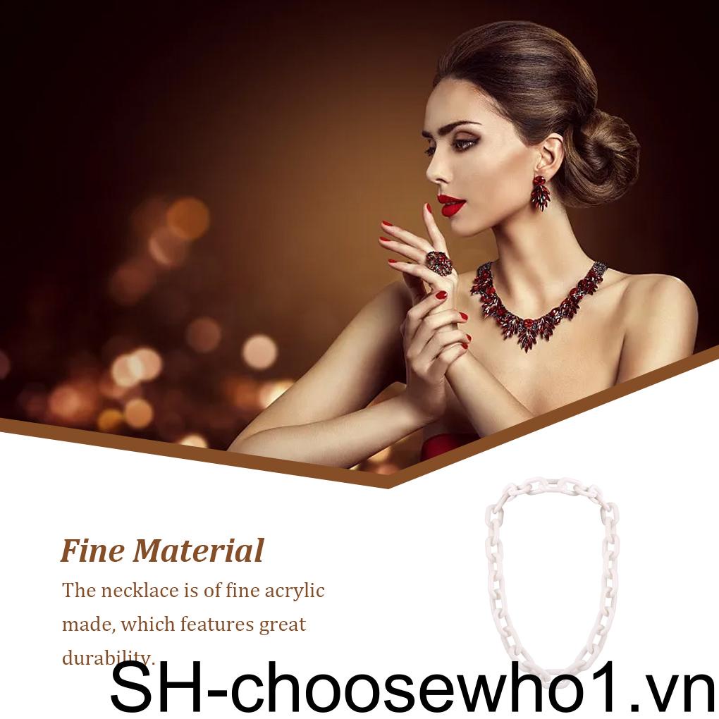 Vòng cổ Acrylic Mạ Điện Thời Trang Dự Tiệc Cho Nữ