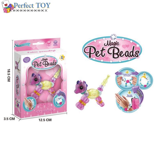 Chuỗi Hạt Pha Lê Hình Pokemon Tự Làm Vòng Tay / Trang Sức Cho Bé Gái