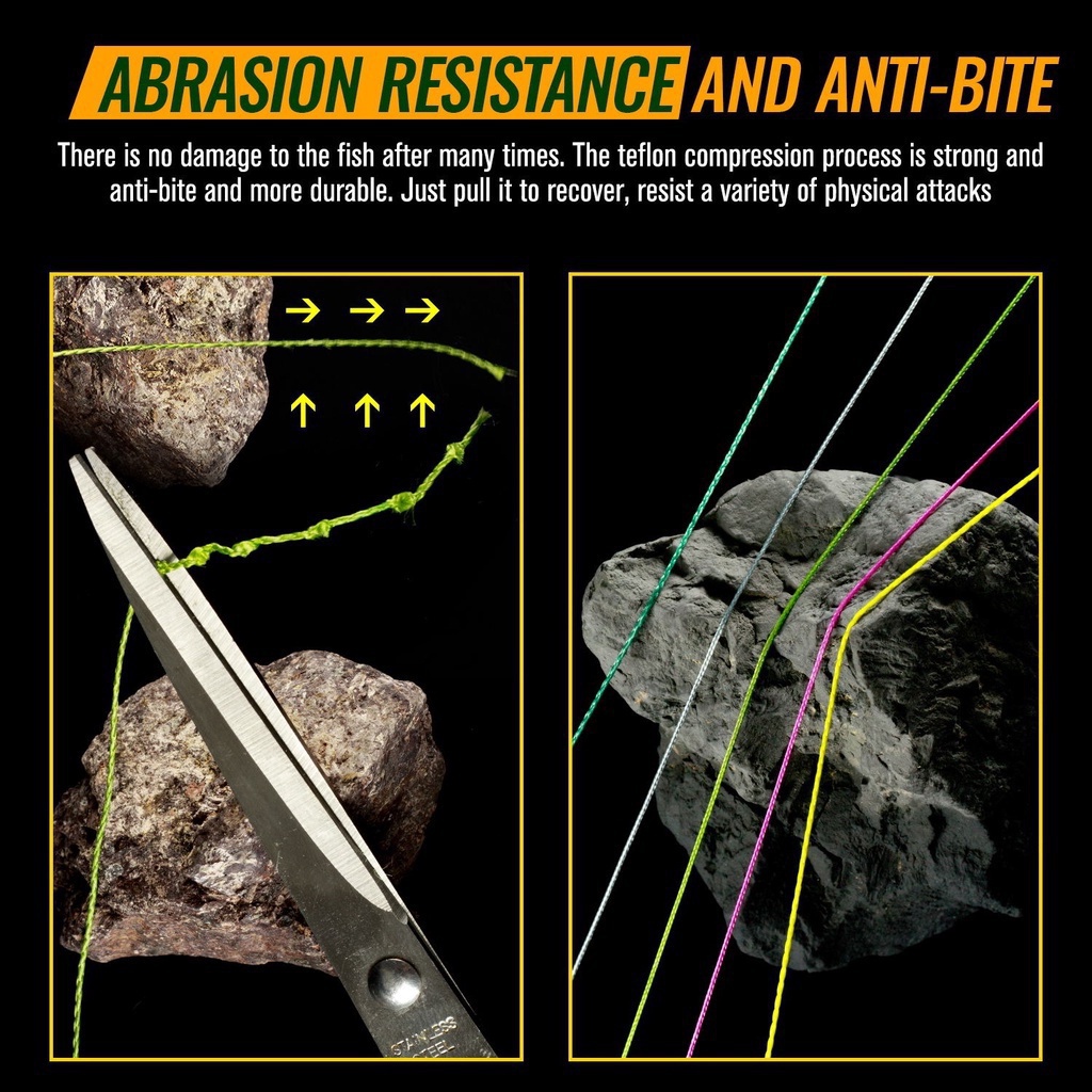 Kbmonter Cuộn Dây Câu Cá Bện 4 Sợi PE Siêu Chắc Dài 300M