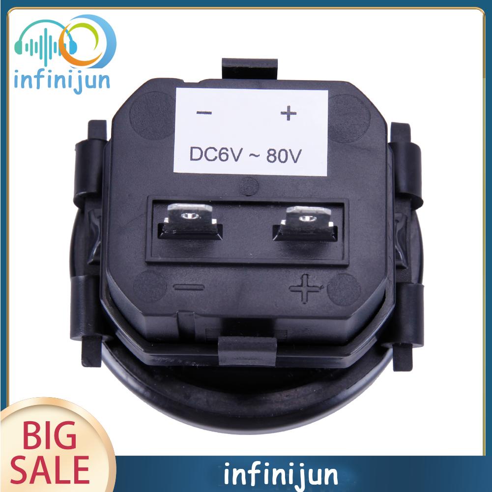 Đồng Hồ Đo Giờ 12v 24v 36v Màn Hình Tròn 2 "Chống Thấm Nước Chuyên Dụng Cho Tàu
