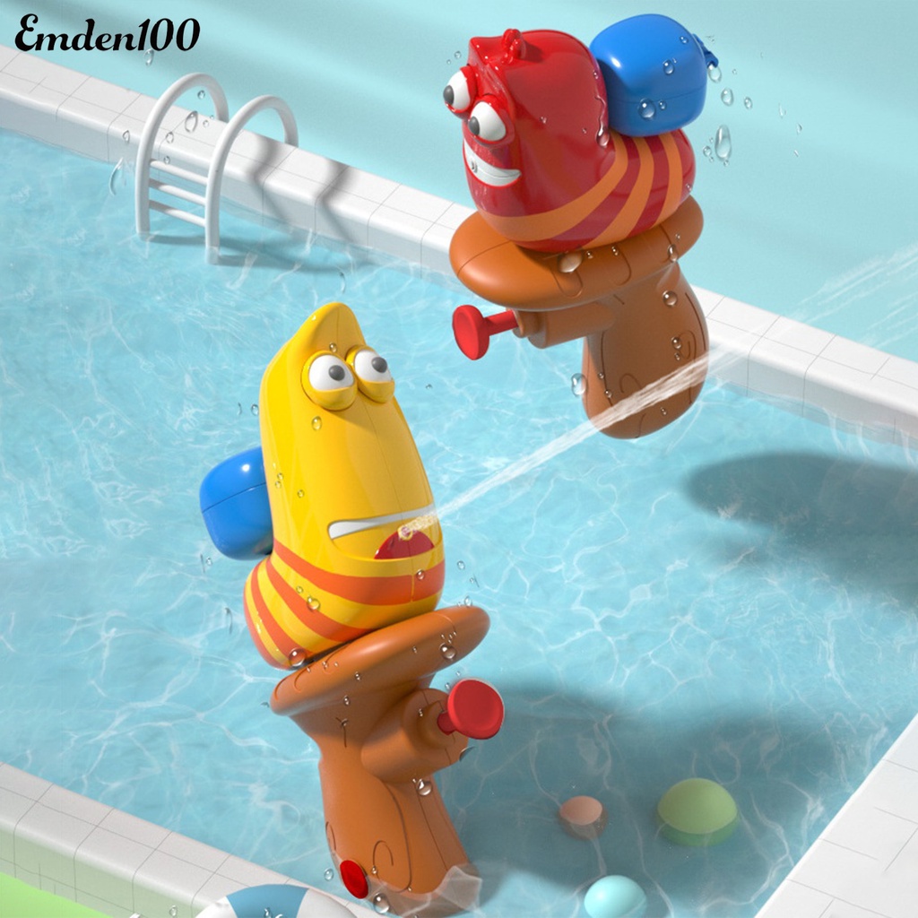EMDEN Đồ Chơi Bắn Nước Bằng Nhựa abs Cỡ Lớn 4-6cm Họa Tiết Hoạt Hình Dễ Thương Cho Bé