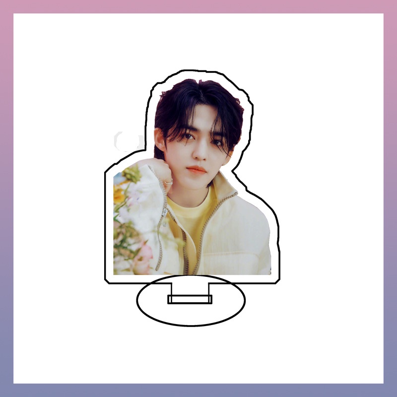 Bộ 8 Tấm Biển Hiệu Hai Mặt Bằng Acrylic Hình Nhóm Nhạc Kpop Seventeen