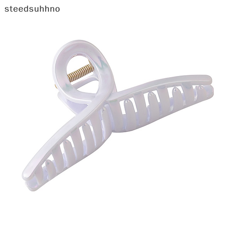 Steedsu Kẹp Tóc Acrylic Hình Hoa Cá Mập Màu Sắc Ma Thuật Mùa Hè Hàn Quốc hhno
