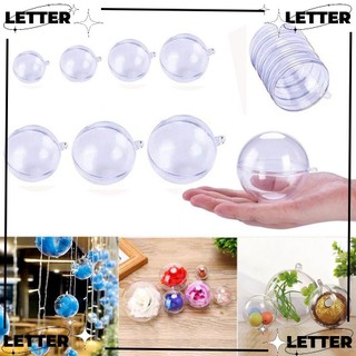 gofidin Quả Cầu Trong Suốt Bằng Nhựa Có In Chữ Dùng Trang Trí Cây Thông Giáng Sinh