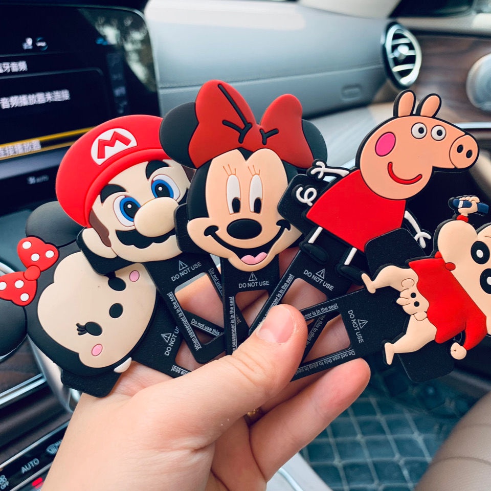 Chốt Khóa Dây An Toàn Xe Hơi Họa Tiết Hoạt Hình Dễ Thương 2023