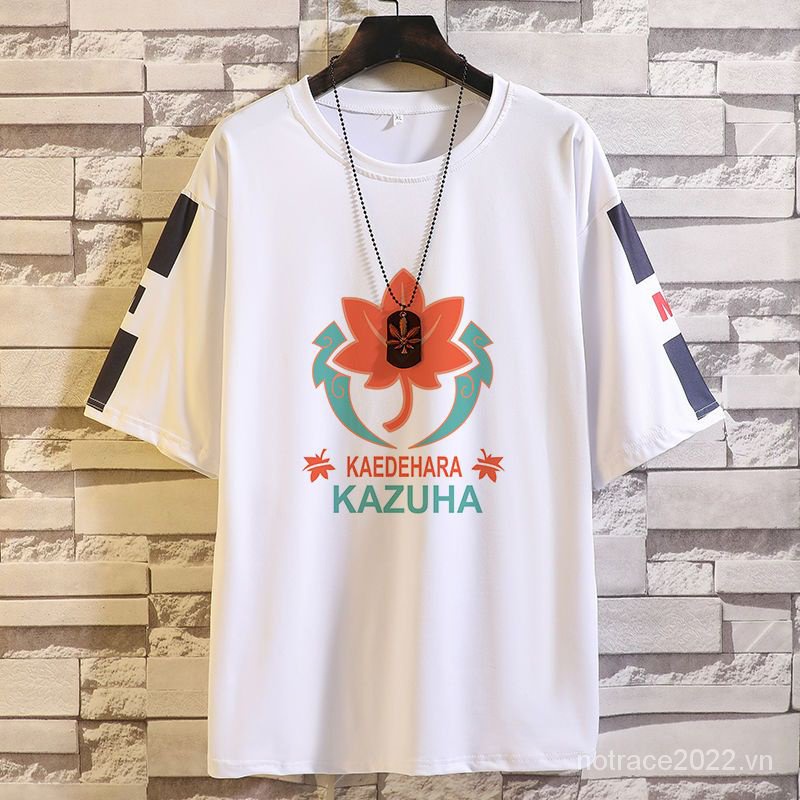 ★Genshin Impact★Kazuha & Raiden Merchandise Áo Thun Tay Ngắn Dáng Rộng Phong Cách Mới Mùa Hè Cho Học Sinh