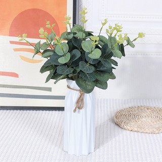 Cành lá táo VI111, cắm điểm hoa lụa, handmade, hoa lá giả trang trí